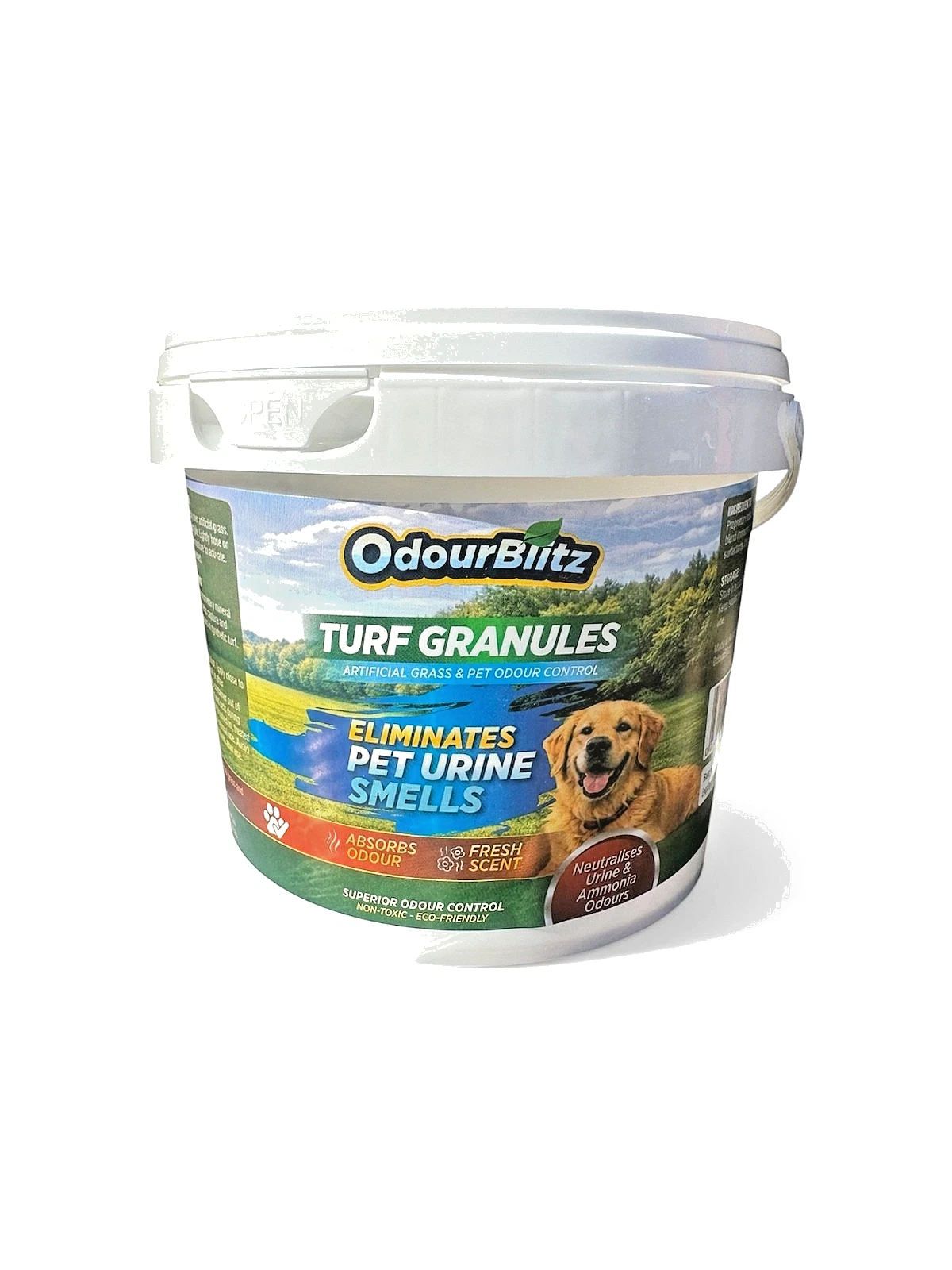 OdourBlitz Turf Granules 2 kg resealable bucket